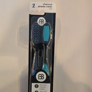 NEW Charcoal Toothbrush 2-Pack – Ultra Soft + Tongue Cleaner